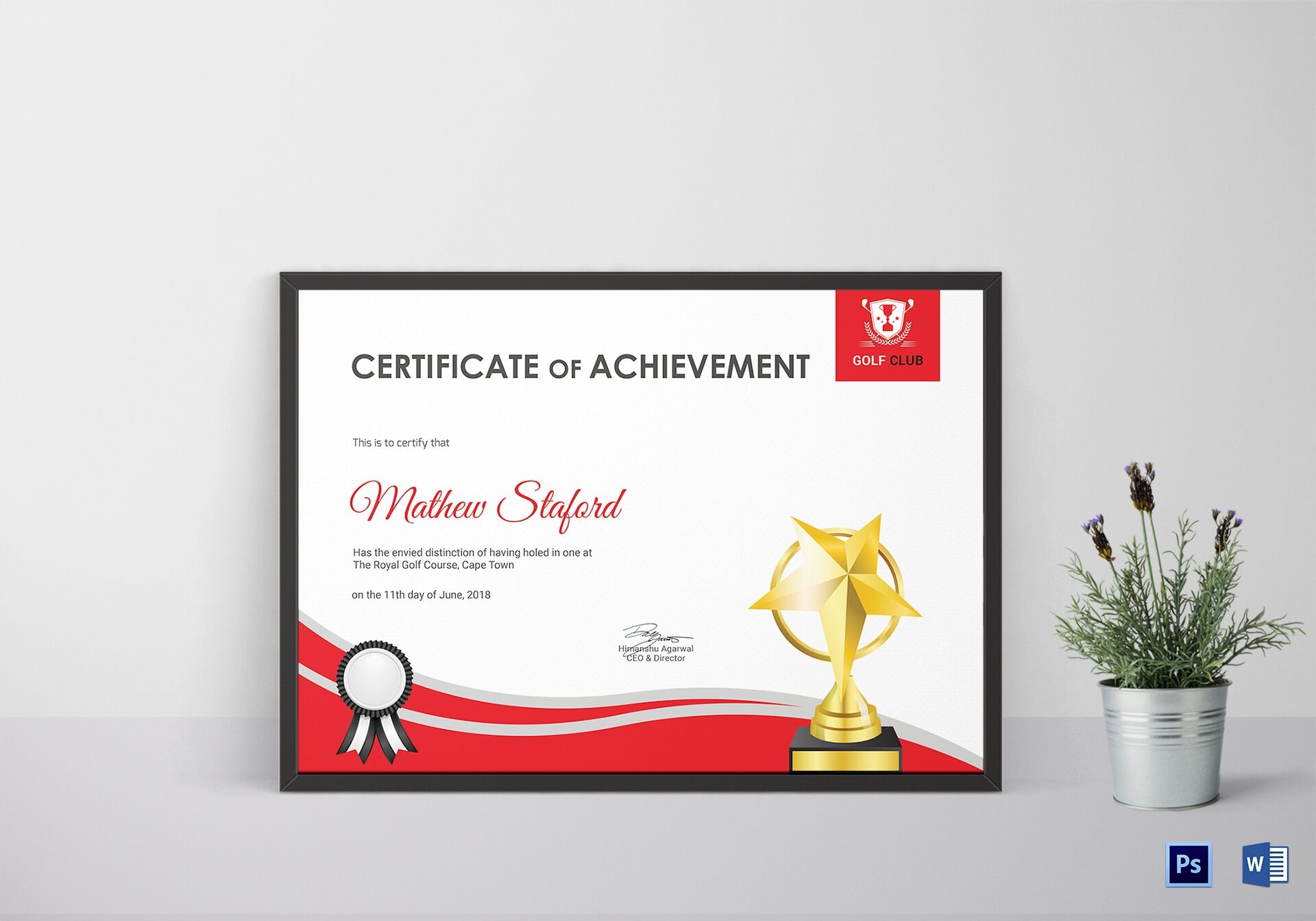 Golf Achievement Certificate Template With Regard To Golf Certificate Templates For Word