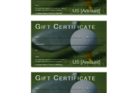 Golf Gift Certificate | Templates At Allbusinesstemplates regarding Golf Gift Certificate Template