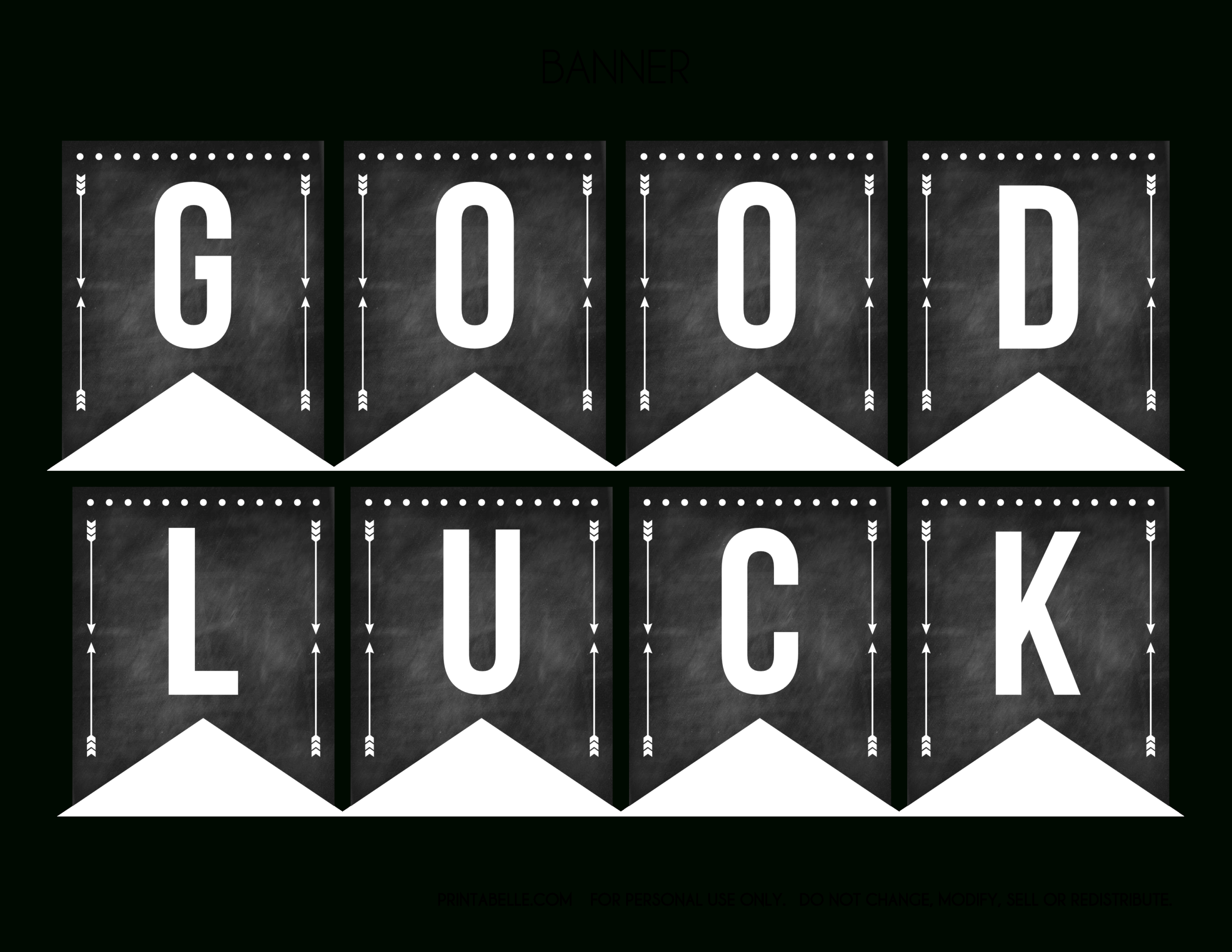 Good Luck Banner Template Best Template Examples In Good Luck Banner Template