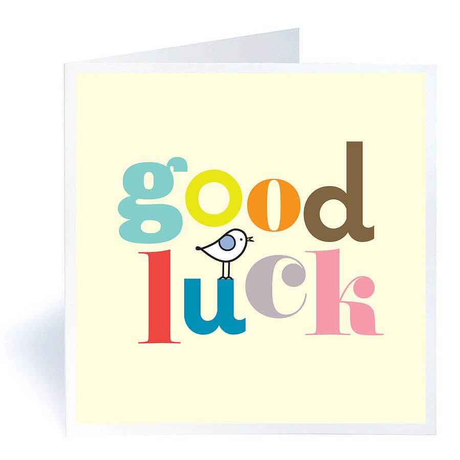 Good Luck" | Good Luck Cards, Success Wishes, Exam Success Throughout Good Luck Card Template