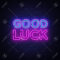 Good Luck Neon Sign Vector. Good Luck Design Template Neon Sign,.. Regarding Good Luck Banner Template