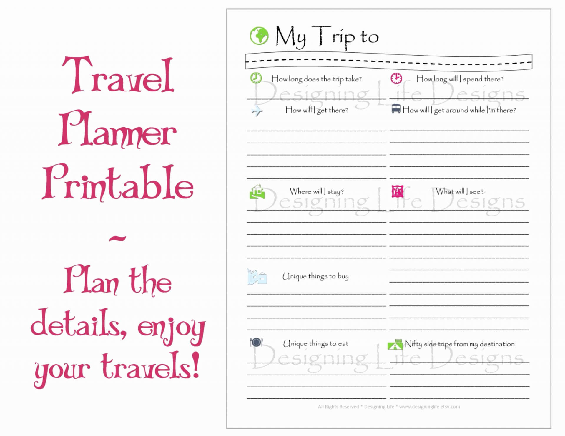 Google Docs Travel Itinerary Template – Ironi.celikdemirsan With Regard To Blank Trip Itinerary Template