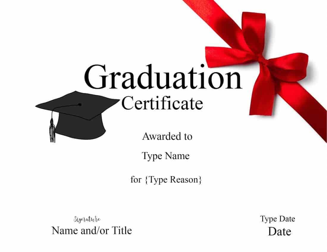 Graduation Gift Certificate Template Free ] – Graduation With Regard To Graduation Gift Certificate Template Free