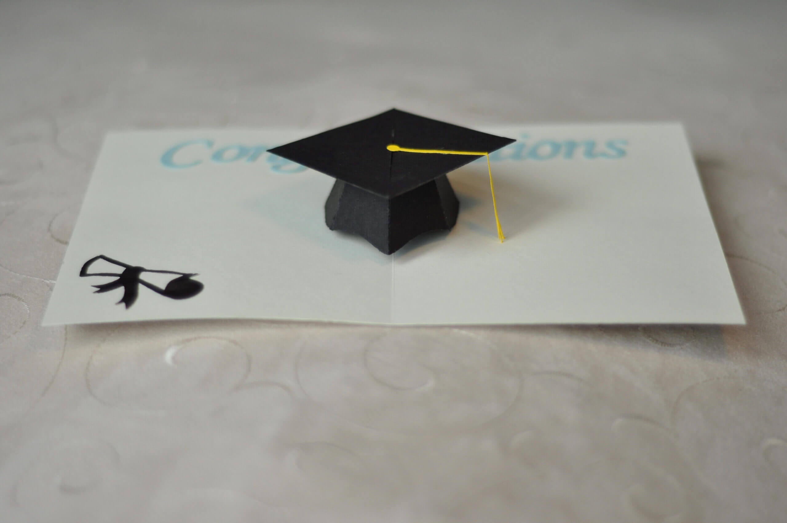 Graduation Pop Up Card: 3D Cap Tutorial | Birthday Cards To Pertaining To Graduation Pop Up Card Template