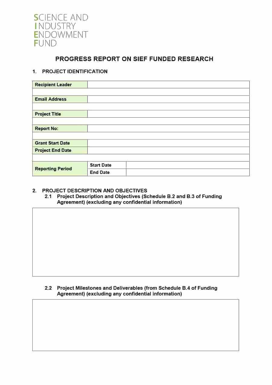 Grant Acquittal Report Template Final Example Progress In Acquittal Report Template