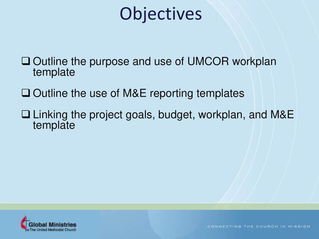 Grants – Workplan And Monitoring And Evaluation (M&e Within M&amp;e Report Template