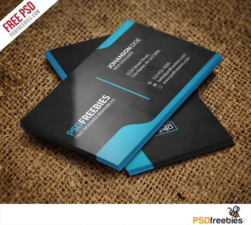 Graphic Designer Business Card Template Free Psd | Free With Regard To Free Psd Visiting Card Templates Download