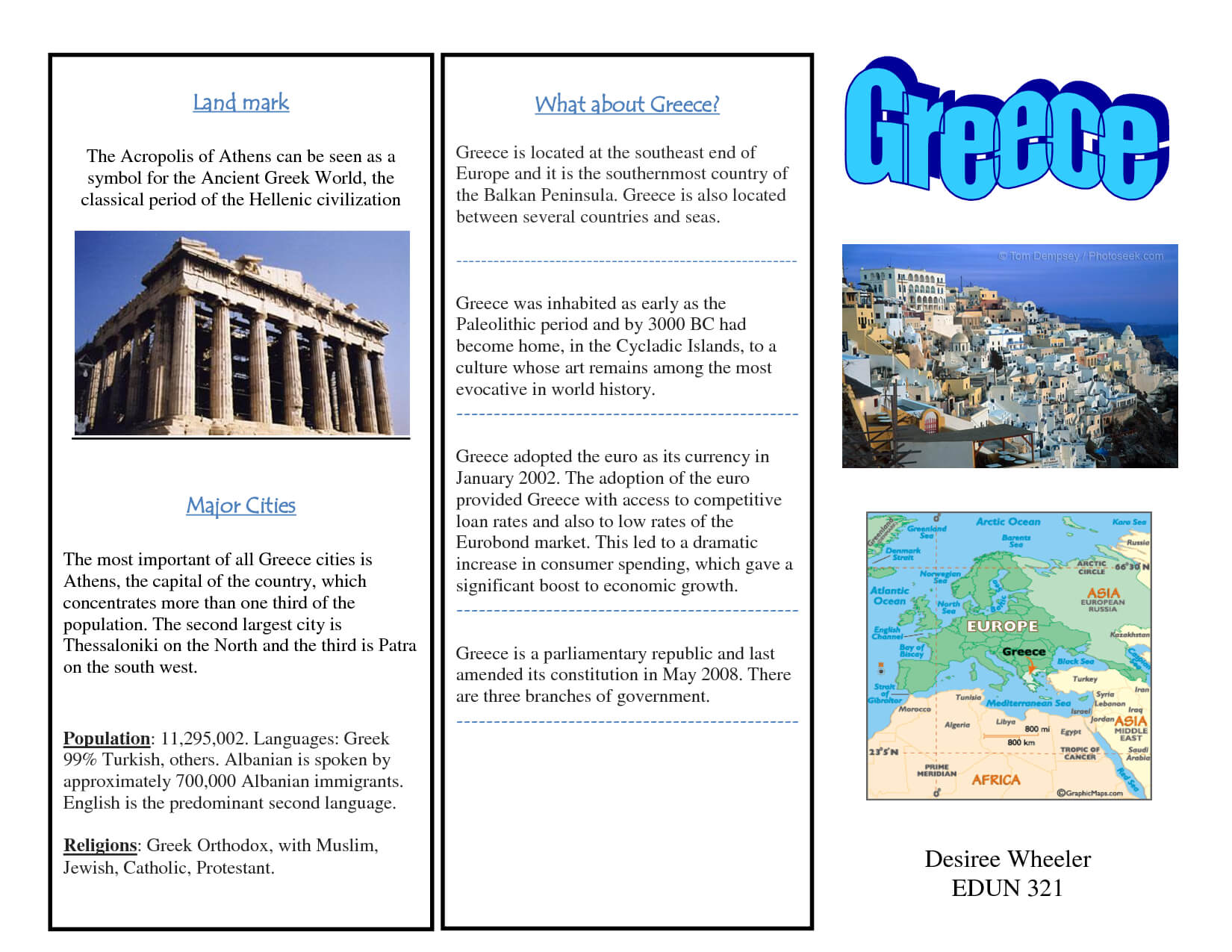 Greece Travel Brochure/kids Writing Project | Greece Travel With Regard To Travel Brochure Template Ks2