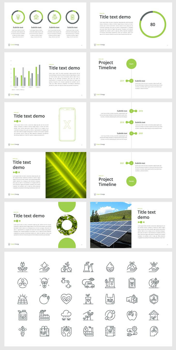 Green Energy Powerpoint Template – Download Now | Geothermal Throughout How To Save Powerpoint Template