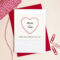 Greeting Card. So Sweet Heart Mum And Dad Ruby Wedding Within Template For Anniversary Card