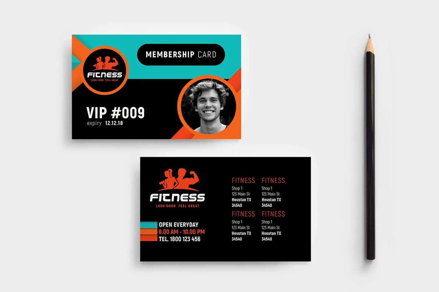 Gym / Fitness Membership Card Template In Psd, Ai & Vector With Regard To Template For Membership Cards