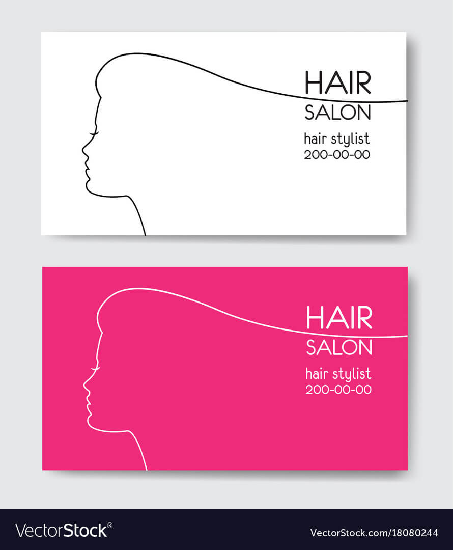 Hair Salon Business Card Templates With Beautiful In Hair Salon Business Card Template