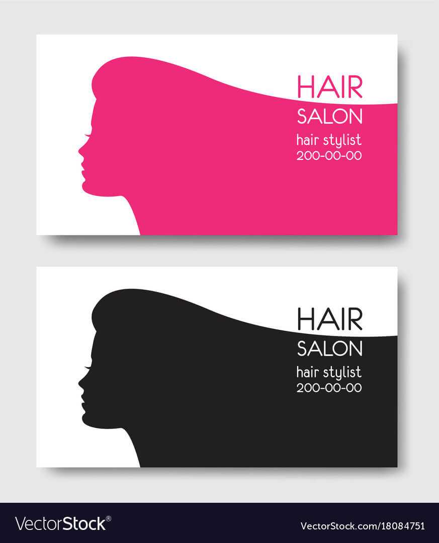 Hair Salon Business Card Templates With Beautiful In Hair Salon Business Card Template