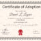 Happy Adoption Certificate Template | Adoption Certificate Inside Novelty Birth Certificate Template