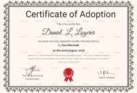 Happy Adoption Certificate Template | Adoption Certificate intended for Adoption Certificate Template