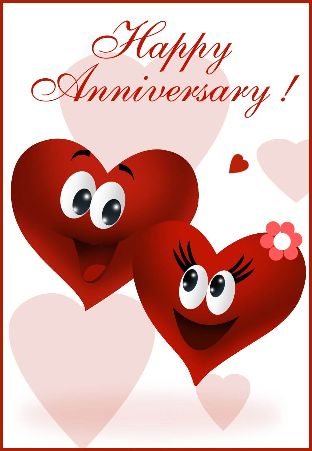 Happy Anniversary – Happy Anniversary Card (Free | Happy With Regard To Anniversary Card Template Word