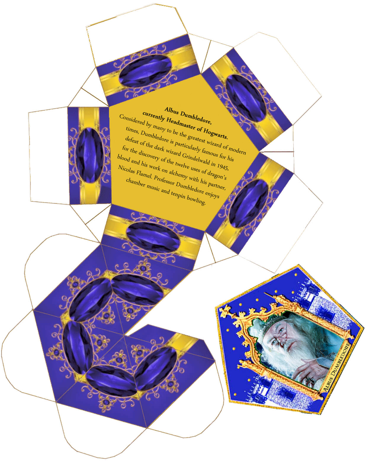 Harry Potter Paraphernalia: Chocolate Frogs Box Template With Chocolate Frog Card Template