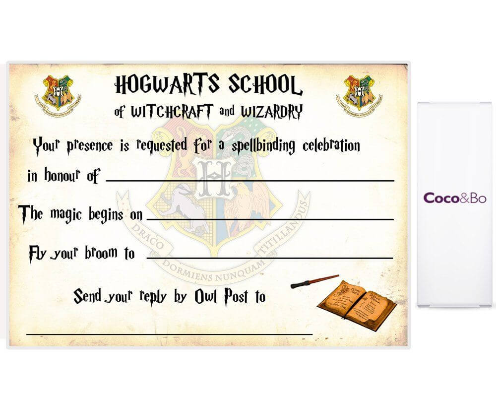 Harry Potter Ticket Invitation Template – Bagvania Free Intended For Harry Potter Certificate Template