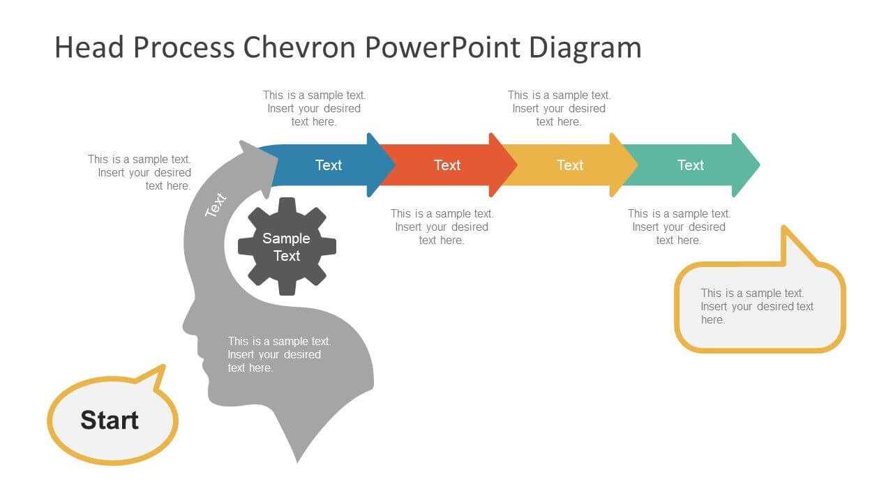 Head Process Chevron Powerpoint Diagram | Chevron Templates Regarding Powerpoint Chevron Template