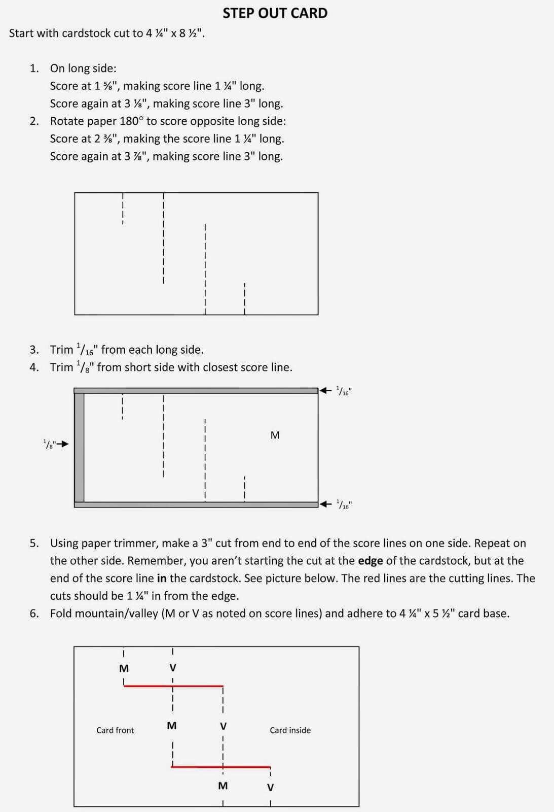 Heart's Delight Cards: Step Out Card Tutorial | Fancy Fold For Fold Out Card Template