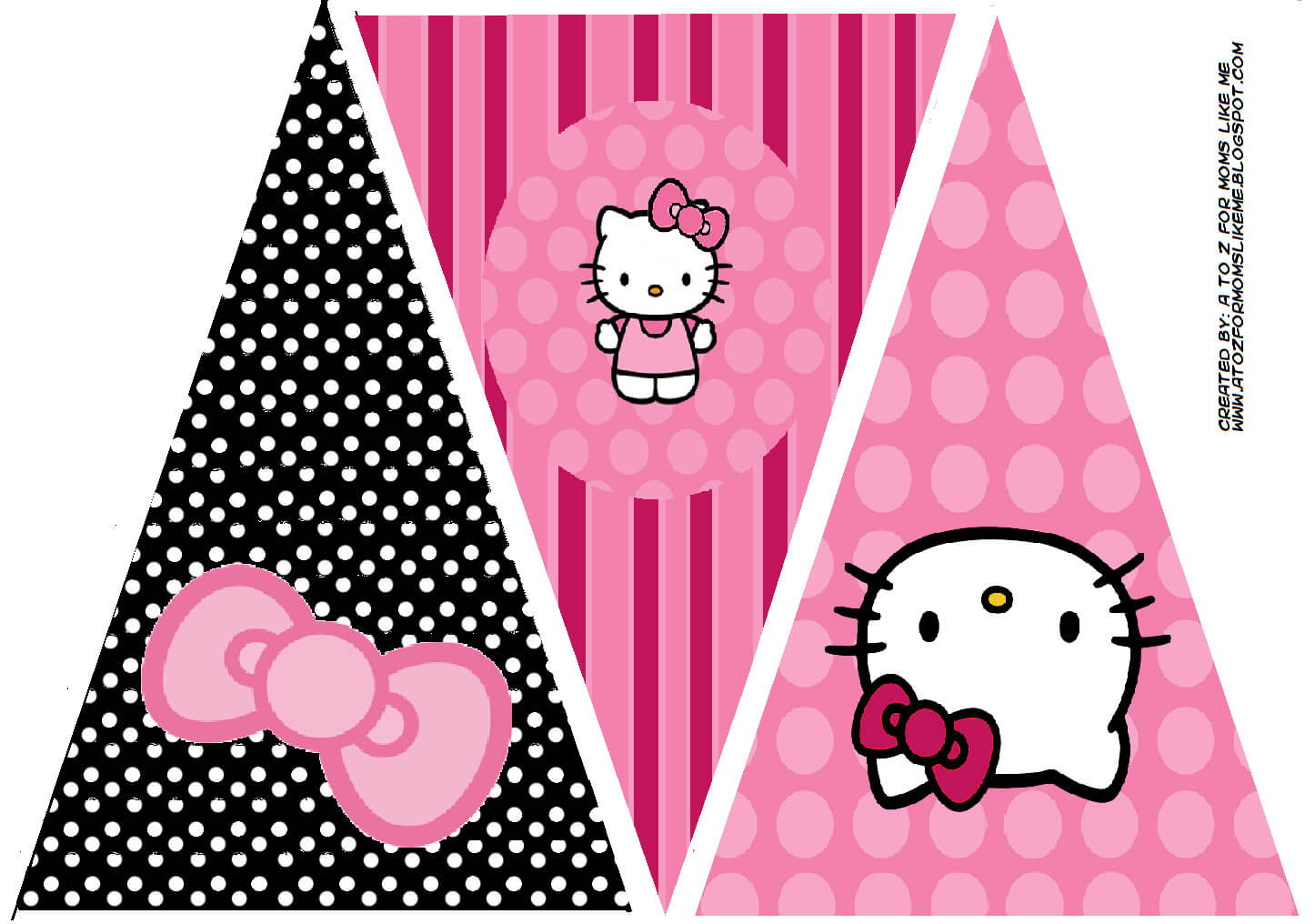 Hello Kitty Birthday Party Banner. This Is One Of 2 For Hello Kitty Banner Template