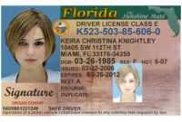 Here's A Sample Of A Fake Florida Id Card That's Solda intended for Florida Id Card Template