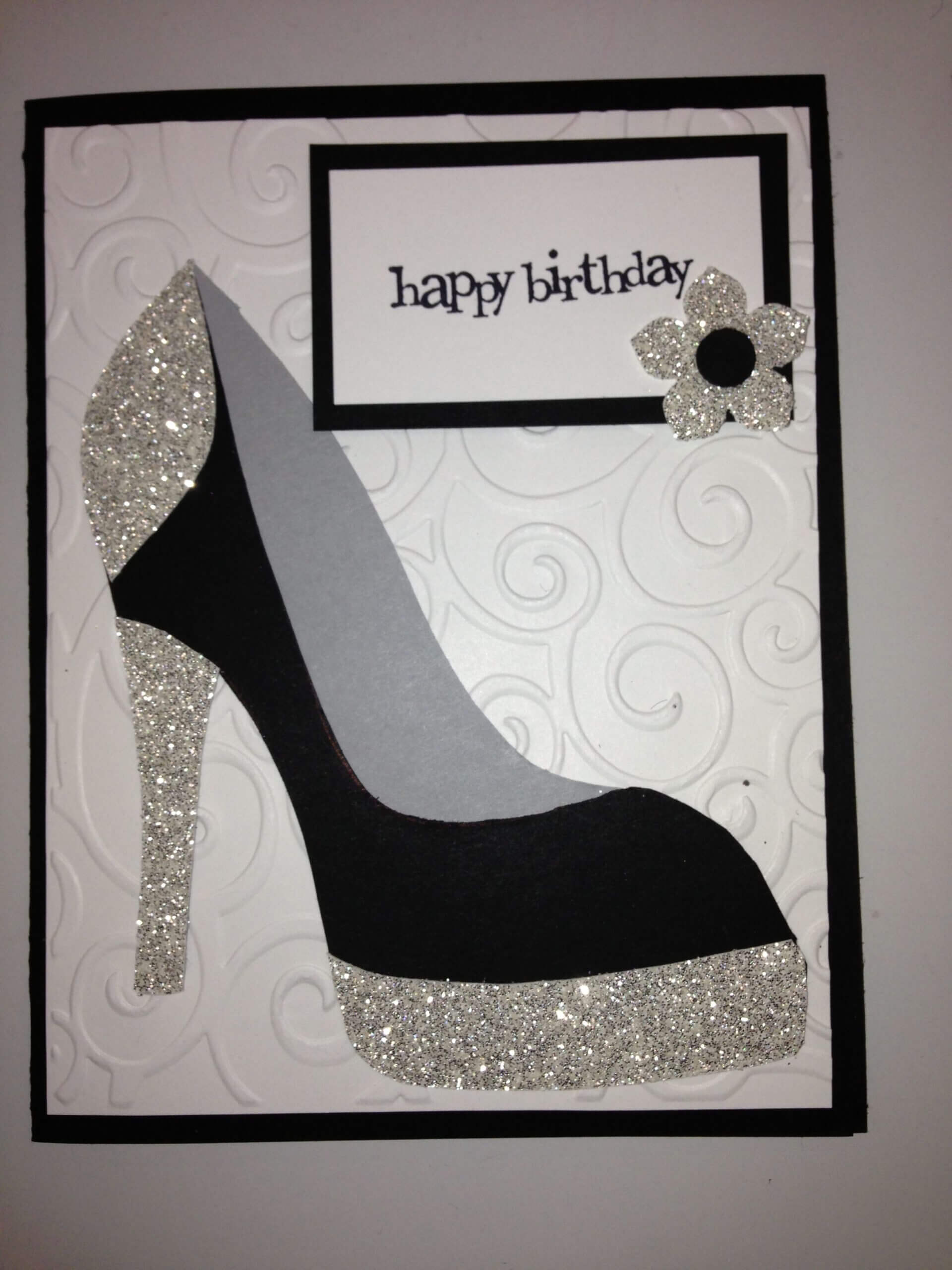 High Heel Shoe Card – Birthday Tanya Bell's High Heel Shoe Regarding High Heel Shoe Template For Card