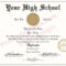 High School Fake Diplomas, Fake High School Degrees And Intended For Fake Diploma Certificate Template