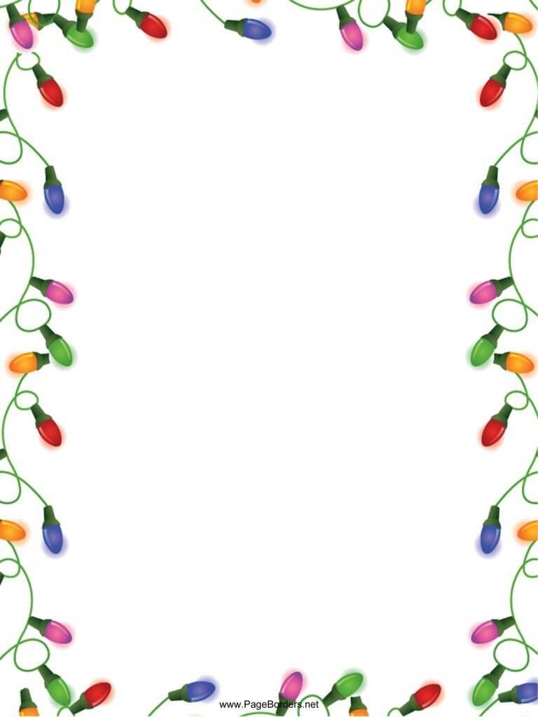 Holiday Word Template Borders – Thefreedl Within Free Regarding Christmas Border Word Template