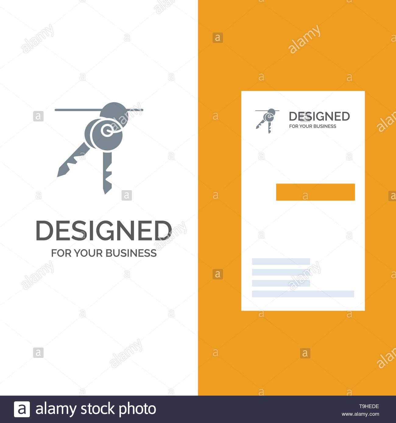 Hotel, Key, Room, Keys Grey Logo Design And Business Card Throughout Hotel Key Card Template