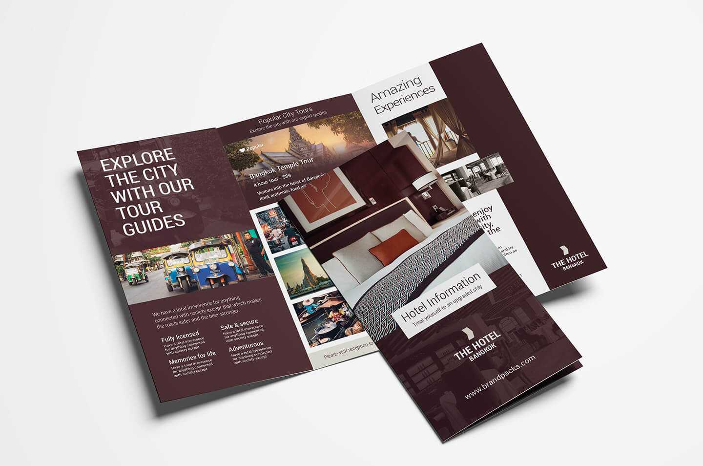 Hotel Tri Fold Brochure Template V2 - Psd, Ai & Vector Inside Hotel Brochure Design Templates