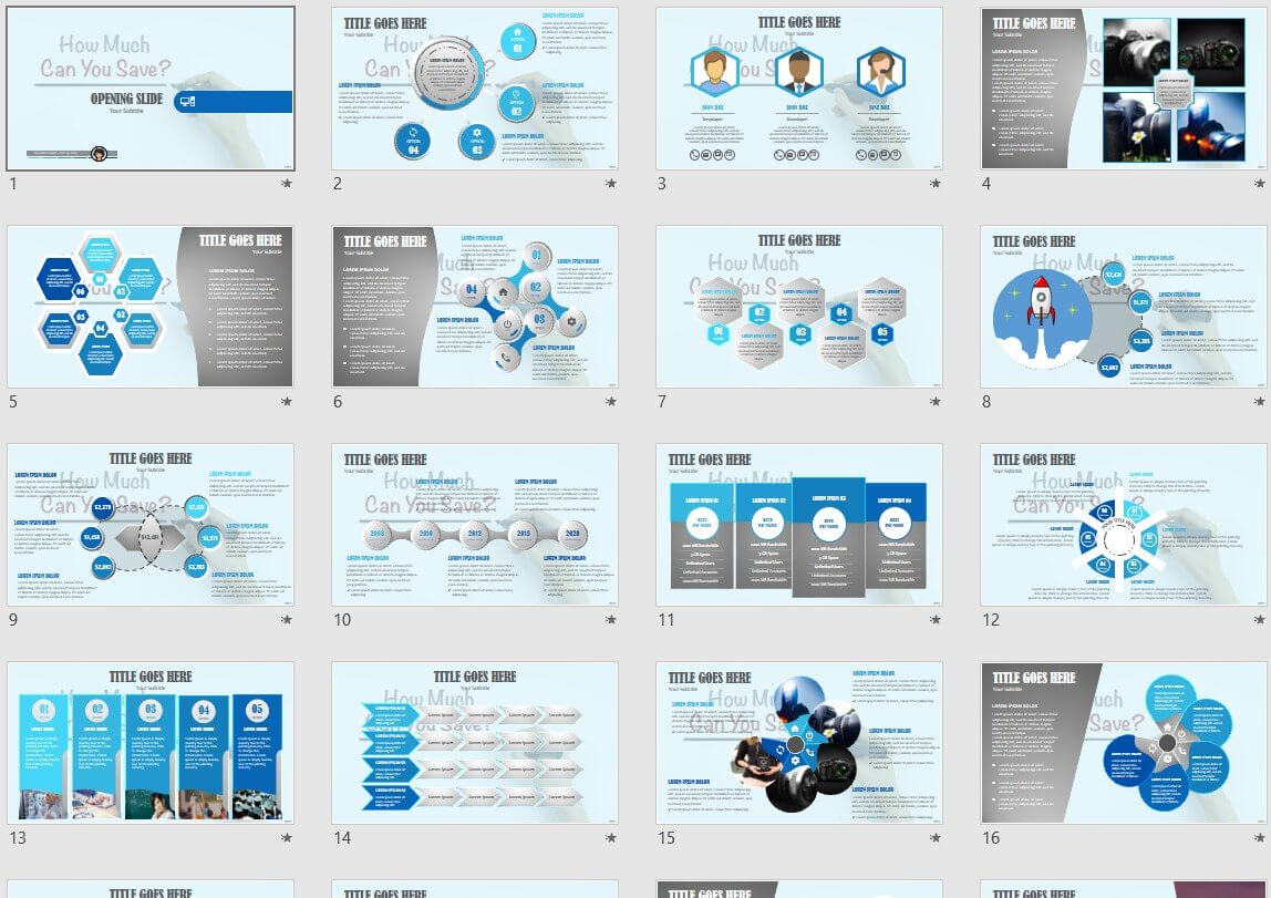 How Much Can You Save Powerpoint Template #147348 Pertaining To How To Save Powerpoint Template