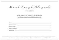 How To Create A Certificate Of Authenticity For Your Photography throughout Certificate Of Authenticity Photography Template