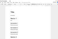 How To Create Effective Document Templates inside Google Word Document Templates