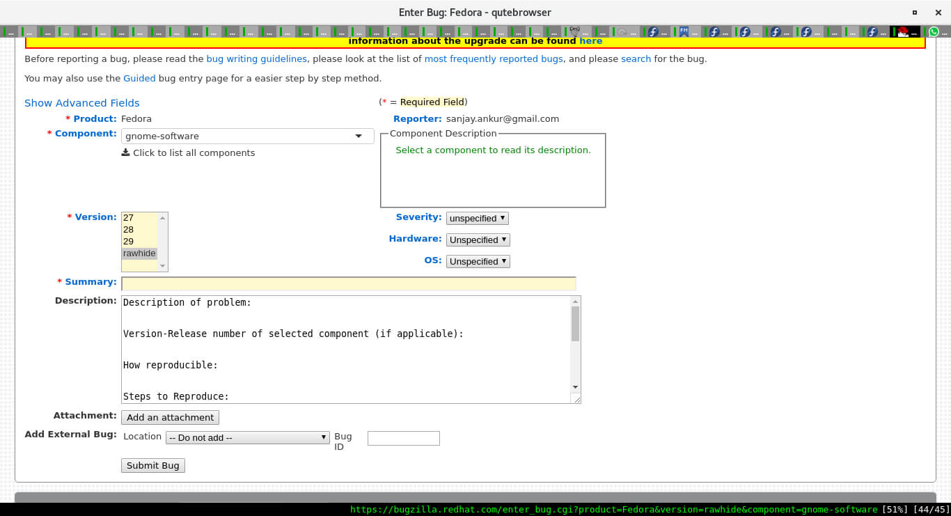 How To File A Bug :: Fedora Docs Site Intended For Software Problem Report Template