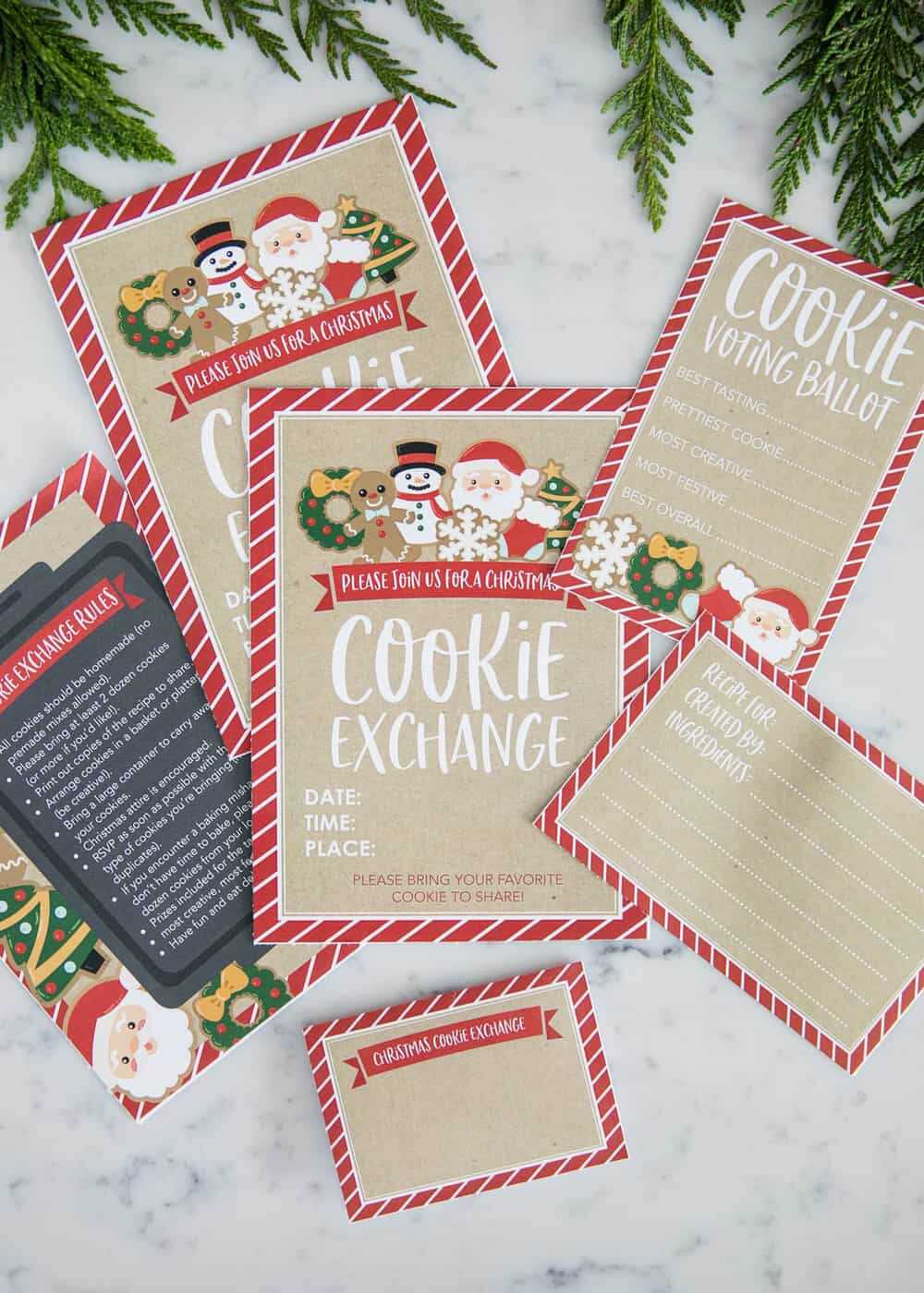 How To Host A Cookie Exchange (W/ Free Printables!) - I Regarding Cookie Exchange Recipe Card Template