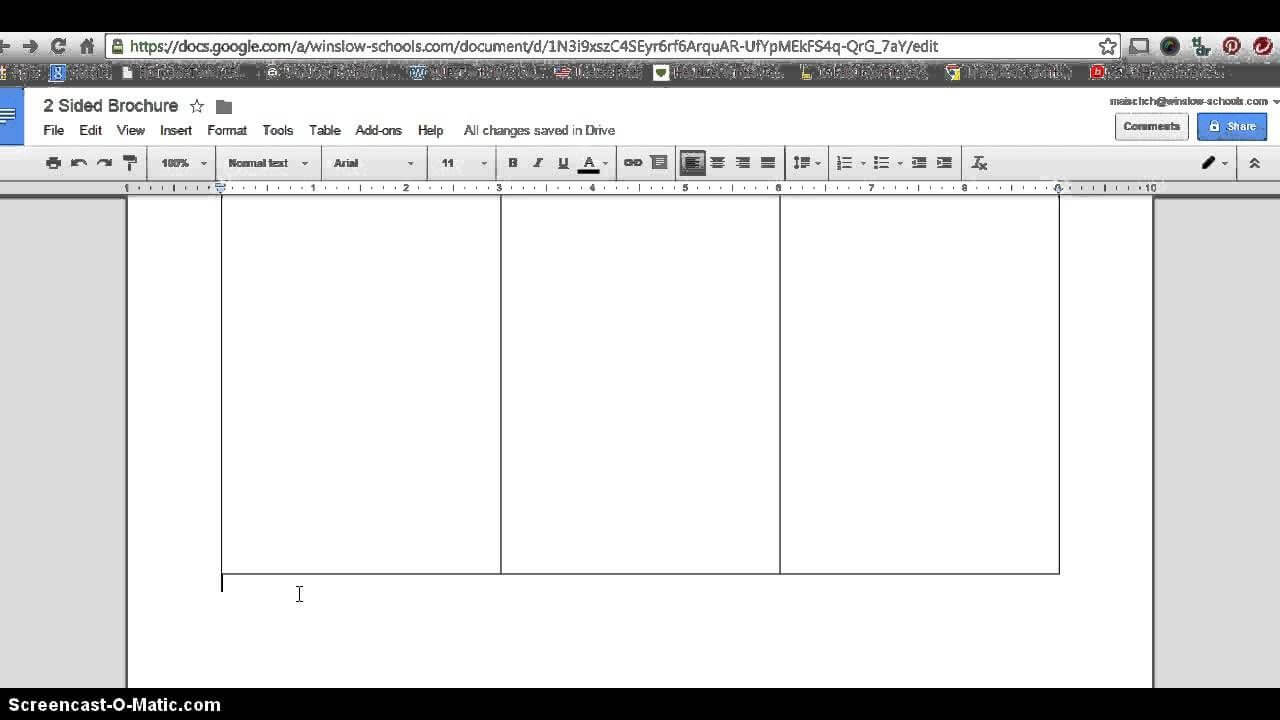 How To Make 2 Sided Brochure With Google Docs | Google Docs With Regard To Brochure Template Google Docs