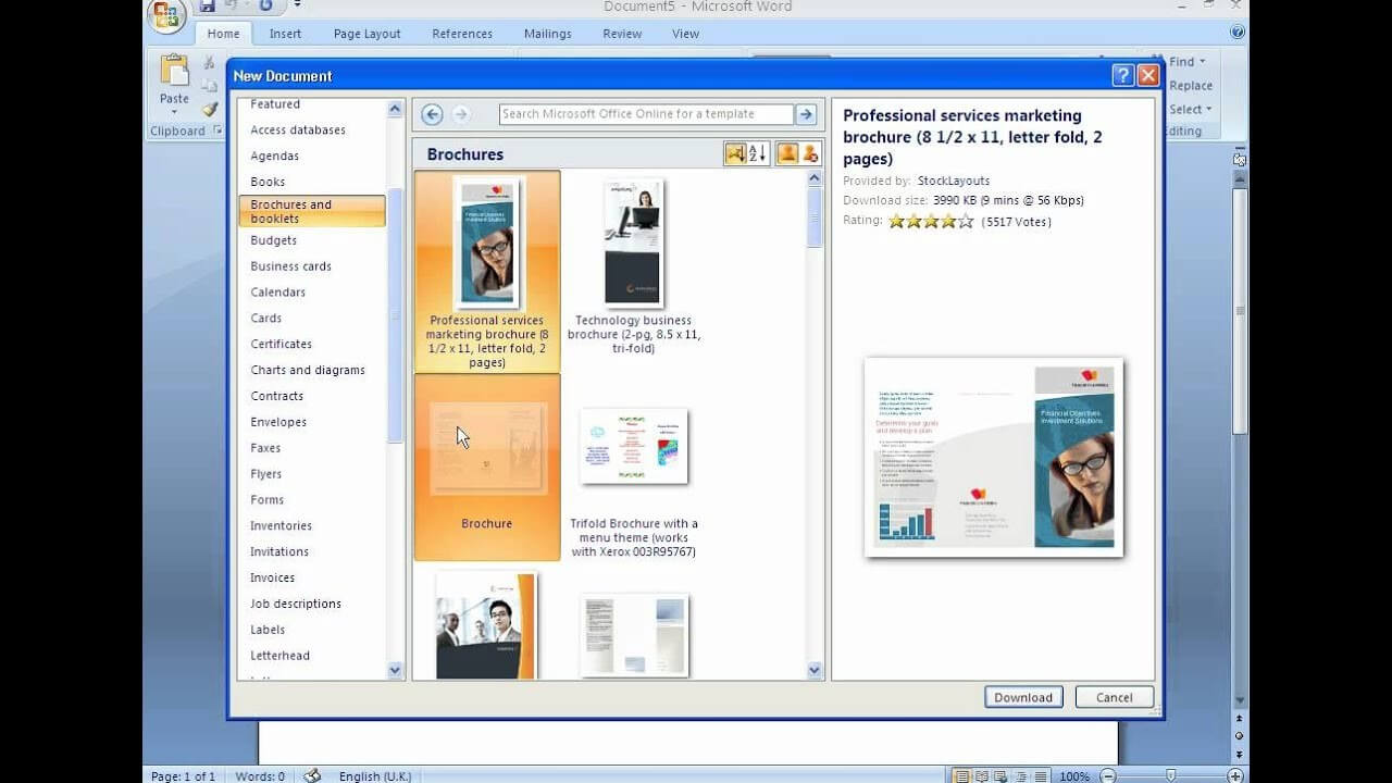 How To Make A Trifold Brochure In Powerpoint – Carlynstudio For Booklet Template Microsoft Word 2007