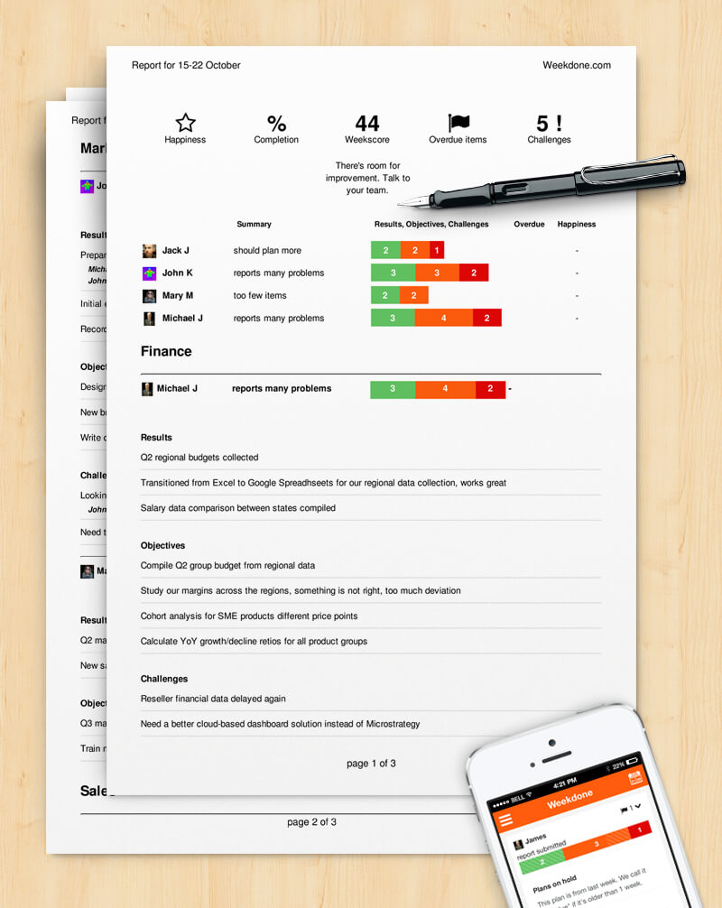 How To Write A Progress Report (Sample Template) - Weekdone With How To Write A Monthly Report Template