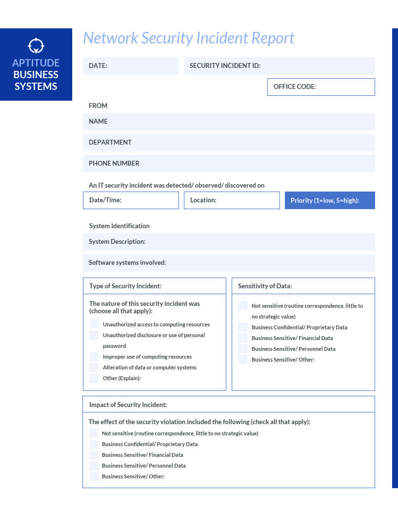 How To Write An Effective Incident Report [Examples + Regarding It Incident Report Template