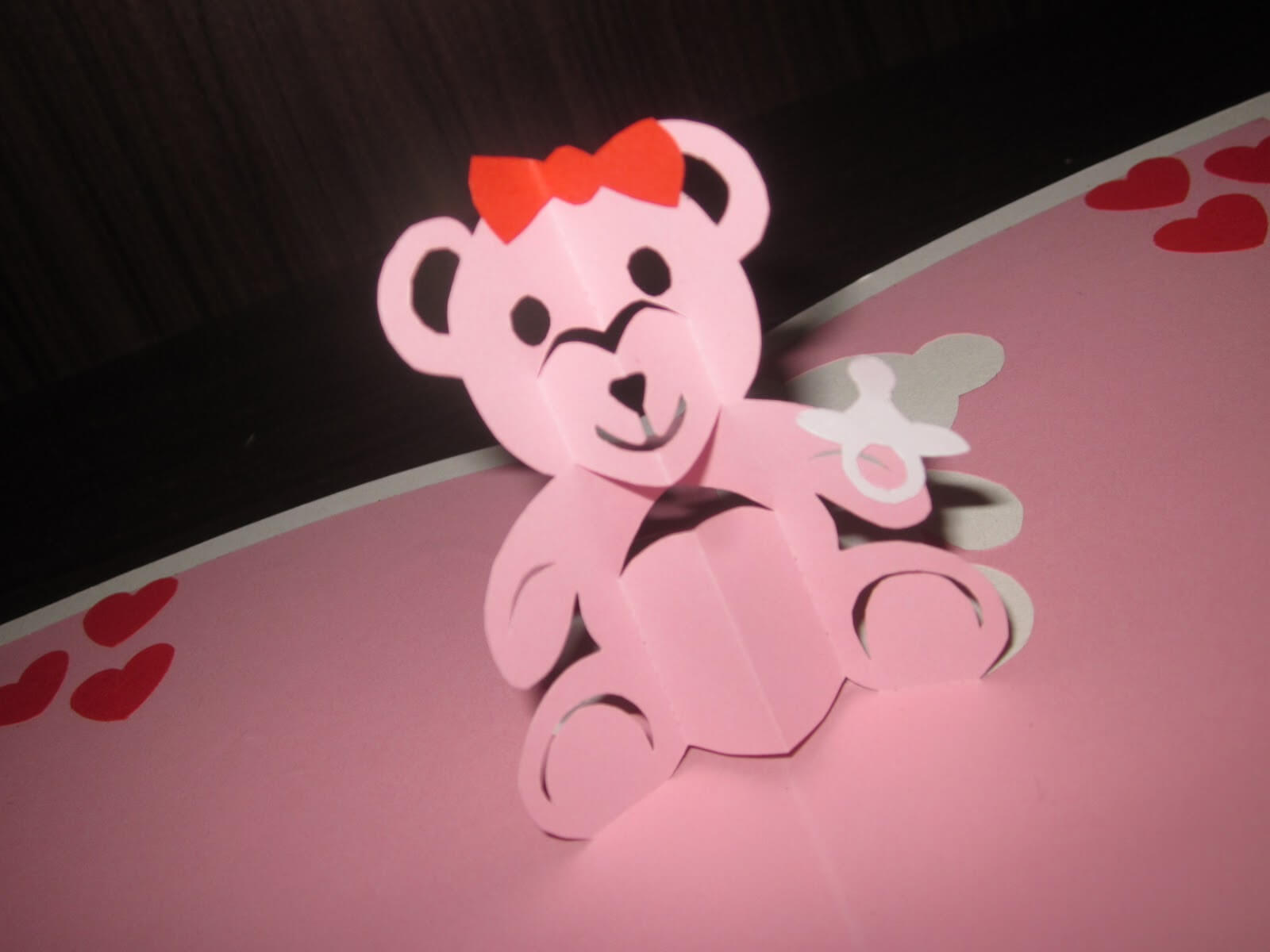Huis Cute Little Teddy Bear Pop Up Card/birthday Wenskaarten Throughout Teddy Bear Pop Up Card Template Free