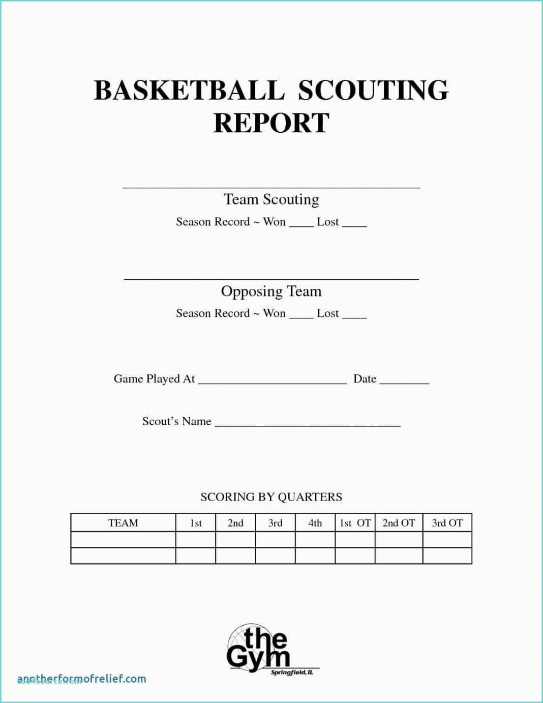 Ice Hockey Ting Report Template Football Defensive Soccer For Basketball Player Scouting Report Template
