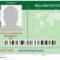 Identification Card Patient Marijuana Stock Vector Regarding Mi6 Id Card Template