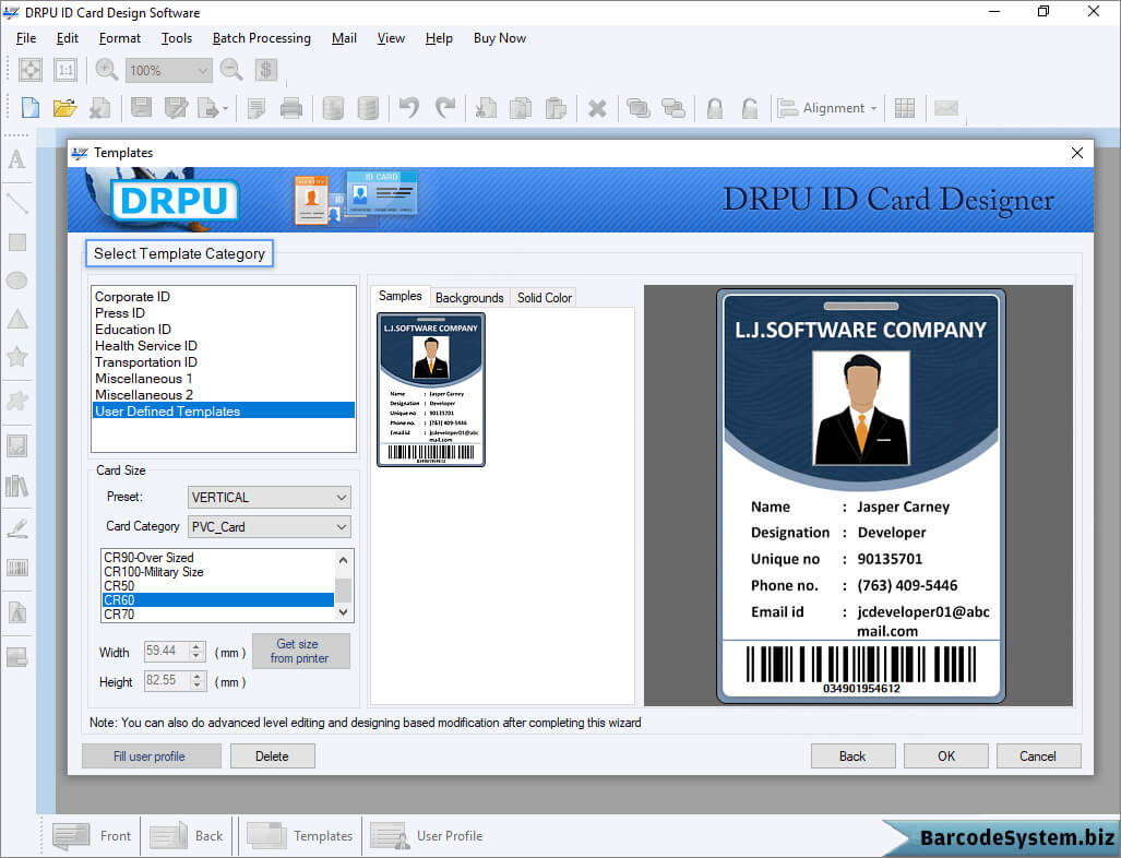 Identity Card Software Design Student Employee Faculty Photo For Faculty Id Card Template