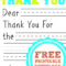 If You Are Looking For A Fun Way To Help Your Kids Write Inside Free Printable Thank You Card Template