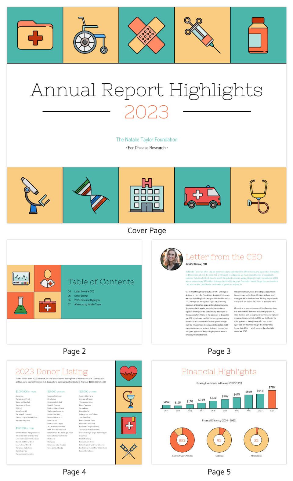 Illustrative Medical Nonprofit Annual Report Template Within Nonprofit Annual Report Template