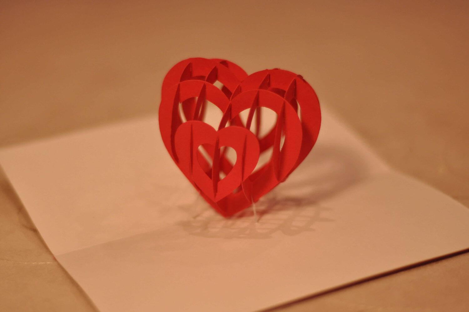 Image Detail For  3D Heart Pop Up Card Template From Throughout Pop Out Heart Card Template