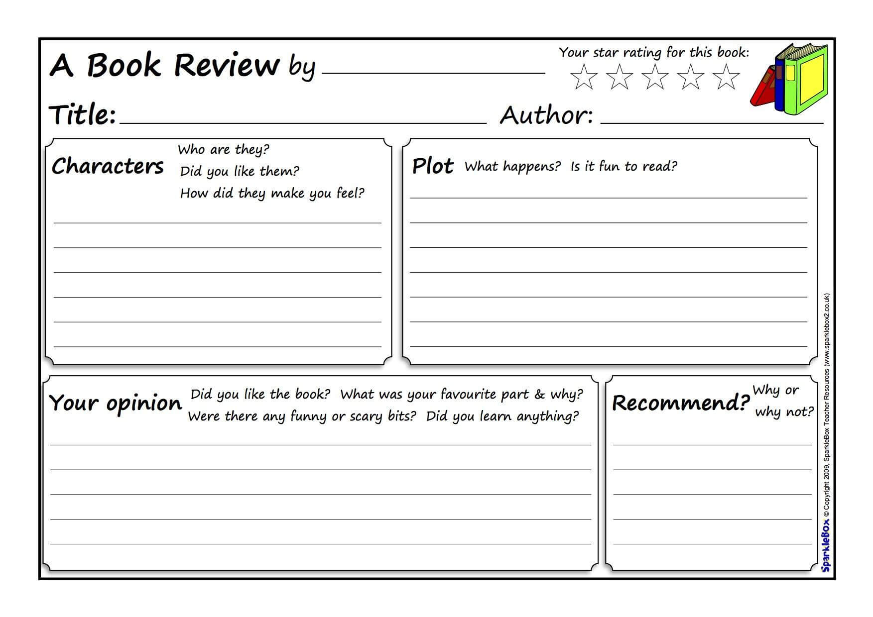 Image Result For Book Review Graphic Organizer Junior In Science Report Template Ks2