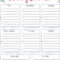 Impressive Editable Cleaning Schedule Template Ideas Weekly In Blank Cleaning Schedule Template