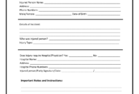 Incident Report Template | Incident Report Form, Incident in Incident Report Form Template Word